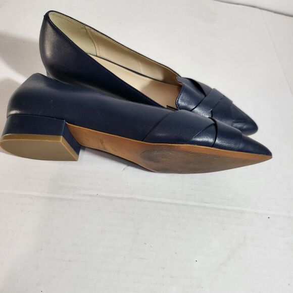 Cole Haan Camila Leather Pointed Toe low heel shoes royal blue Size 6.5 B - Picture 3 of 5